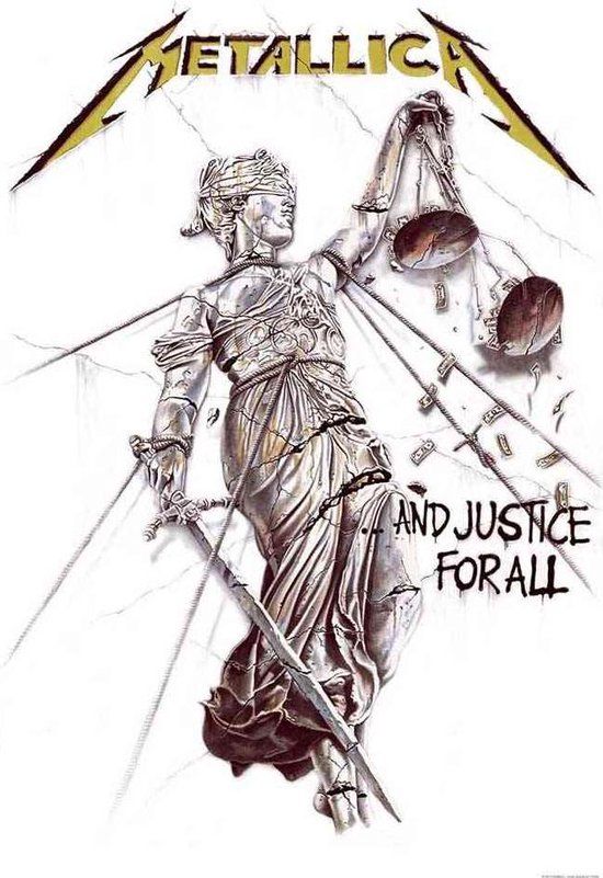 Metallica Textielposter Flag And Justice For All Multicolours