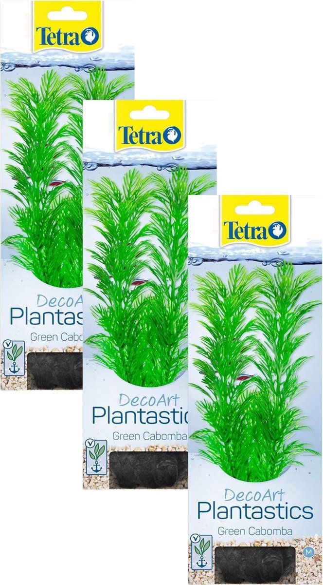 Tetra Decoart Plantastics Cabomba 29 cm - Aquarium Kunstplant - 3 x Medium