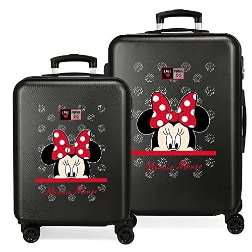 Disney My Pretty Bow kofferset, Blanco Y Gris (zwart) - 2161921