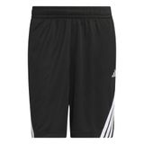 Adidas Performance Legends 3-Stripes Basketbalshort - Heren - Zwart