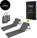 Vivvy Tapis de plage avec dossier - Gris - Polyester - Acier - 152x51x41 cm - 2 Pièces