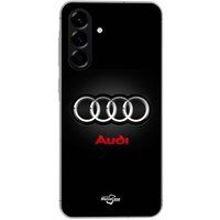 Maniacase Etui Voor Samsung Galaxy A26 Audi auto logo grijs en rood