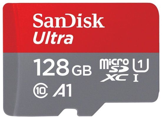 SanDisk Ultra 128GB MicroSDXC - 120 MB/s - Class 10 - A1
