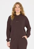Athlecia Dames Hoodie NAMIER W donkerbruin