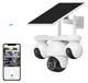 Caméra IP, alimentée par énergie solaire, vision nocturne, caméra Wi-Fi