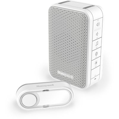 Honeywell DC313S Draadloze Deurbelset - Wit - 150m Bereik - 6 Melodieën