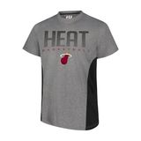Ultra Game NBA Official Men’s Super Soft Supreme T-Shirt - Unisex, Miami Heat, Heather Charcoal, Large
