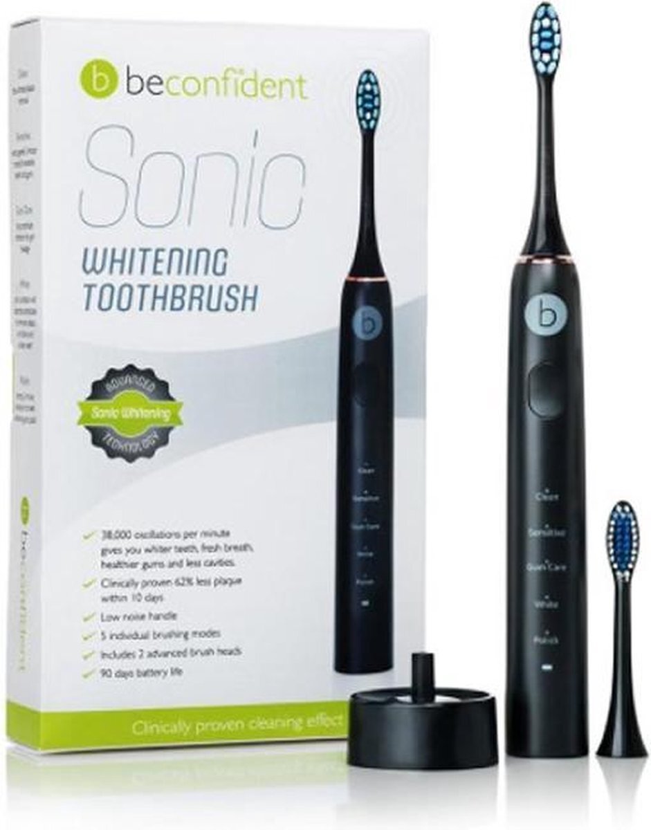 Beconfident® Beconfident Sonic Electric Whitening Toothbrush Black-rose Gold