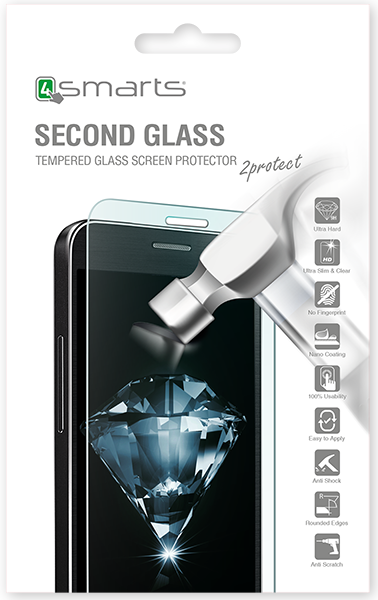 4smarts Second Glass - Screenprotector voor Apple iPhone X - Transparant