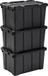 IRIS Powerbox Robuust Opbergbox - 50L - 100% Recycled Kunststof - Zwart - Set van 3