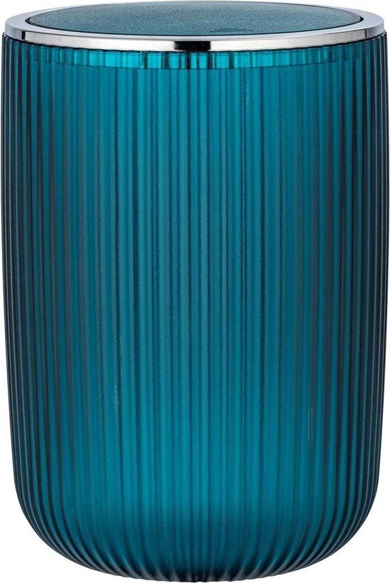 Wenko Afvalemmer Agropoli - 5,5 Liter - Petrolblauw