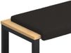 vidaXL Coussin de banc Sherpa Tissu Noir 80 cm
