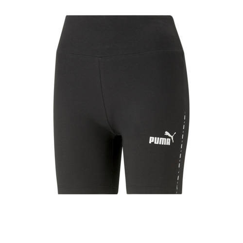 Puma Puma slim fit short met logo zwart