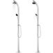 Douche de jardin avec socle gris 220 cm aluminium