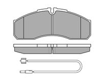 MEYLE Bremsbelagsatz, Scheibenbremse 0252916020/W Vorderachse | Compatibel met: IVECO DAILY III Kasten, DAILY III Pritsche/Fahrgestell