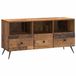 vidaXL TV Kast met lade Oud hout 102 x 34,5 x 50 cm Bewerkt hout