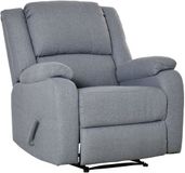 Homcom Relaxfauteuil met ligfunctie Polyester Grijs