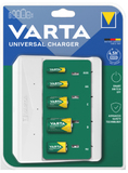 Varta Universal Charger - Batterij-oplader voor AA/AAA/C/D/9V batterijen - Inclusief 4 AA batterijen