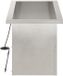 vidaXL Plantenbak met led 2 st zilver 30 x 60 x 30 cm