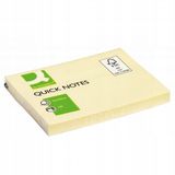 Q-CONNECT Gele Zelfklevende Notitieblokjes 102x76mm - 100 Vel