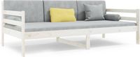 vidaXL Slaapbank zonder matras 90x190 cm massief grenenhout wit