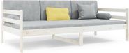 vidaXL Slaapbank zonder matras 90x190 cm massief grenenhout wit