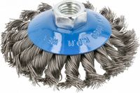 Deregatools Brosse métallique disque acier, fil torsadé 100 mm
