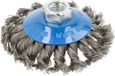 Deregatools Brosse métallique disque acier, fil torsadé 100 mm