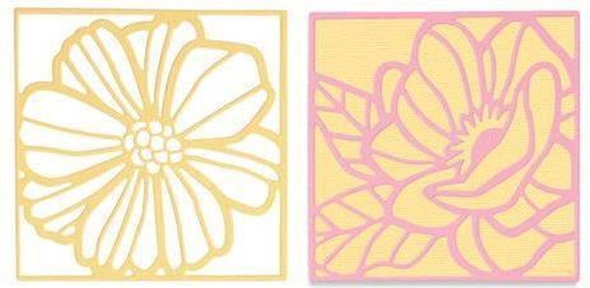 Sizzix Thinlits Die Set 3PK Floral Card Fronts by Olivia Rose, 665177, Multi color, One Size