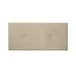 Duérmete Online Hoofdbord Premium gewatteerd, model Milan, overtrek van hoogwaardig kunstleer, inclusief beslag en schroeven, hout, beige, 130 x 60 cm (bed 120 cm)
