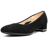 Ara Pumps Schwarz Velours Blokhak 2.5-4.5cm