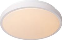 Lucide DASHER - Plafonnière Badkamer - Ø 29,3 cm - LED - 1x12W 2700K - IP44 - Bewegingssensor - Wit