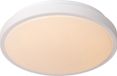 Lucide DASHER - Plafonnière Badkamer - Ø 29,3 cm - LED - 1x12W 2700K - IP44 - Bewegingssensor - Wit