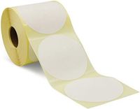 Capture Ronde labels, Kern 40mm, Diameter 100Ø, Rol diameter 127mm, Thermische overdracht, Ongestreept, Geen perforatie Compatibel met Zebra GX430t, 800 labels per rol, 24 rollen per doos.