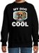Bellatio Decorations Boxer Honden Trui / Sweater My Dog Is Serious Cool Zwart - Kinderen - 152/164