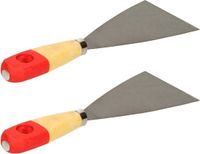 Brüder Mannesmann Bruder Mannesmann Plamuurmes - 2x - 80 mm - Staal - Hout