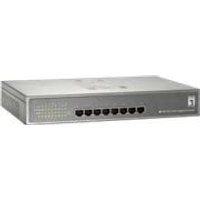 LevelOne GEP-0821 - Switch - 8 x 10/100/1000 (PoE) - desktop - PoE
