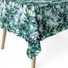 ECOMMERC3 Vlekafstotend tafelkleed voor rechthoekige tafel, afmeting 300 x 140 cm, vuilafstotend tafelkleed, extra zacht en waterdicht, blauw