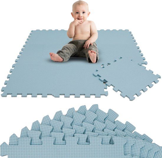 LittleTom 9-delige Baby Speelmat Puzzel - 30x30 Foam Tegels Kruipmat Vloermat Speeltapijt