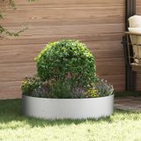 vidaXL Anneau de plante - 5 pièces - Argent - Acier - 80 x 80 x 20 cm