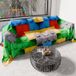 PETTI Artigiani Italiani - Sprei voor Frans bed, lente, zomer, lichte deken voor Frans bed, beddengoed, bouwstenen, 100% Made in Italy