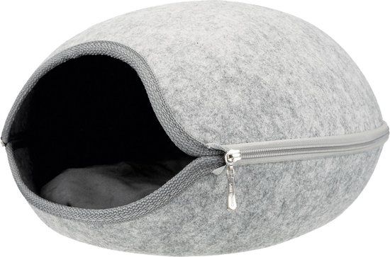 Trixie Relax Iglo Luna Kattenmand - Lichtgrijs - 40 x 24 x 46 cm