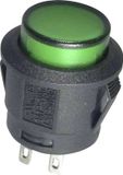 TRU COMPONENTS 1587763 TC-R13-527AL-02GN Druktoets 250 V/AC 6 A 1x uit/(aan) Moment Groen 1 stuk(s)