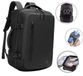 CarryQuest® - RZ/TX - Sac à dos à compression par le vide - Bagage cabine - 46x32x15 cm - Noir