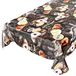 ANRO Tafelzeil Koffie Snoep Donuts – Afwasbaar Tafelkleed, Waterafstotend, Donkergrijs, 100 x 140 cm
