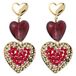By Jam Gioielli Candy Sweet Jewellery oorbellen CS24251 goudkleurig/donkerrood