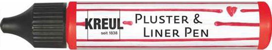 Kreul 49807 - Pluster And Liner Pen Strawberries, 29 Ml, Pluster Paint To Decorate