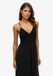 Superdry Jersey Maxi Jurk met Kant Dames Zwart UK12-EU40