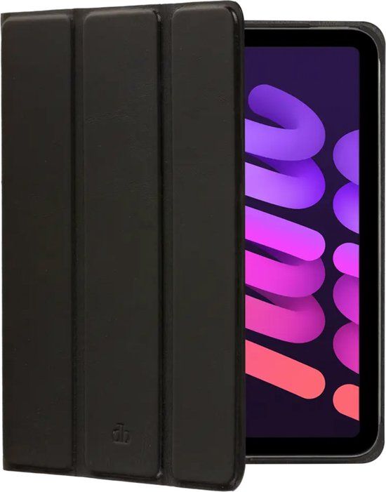 dbramante1928 Bookcase hoesje geschikt voor iPad Pro 11 (M4) - Effen Zwart - Leer