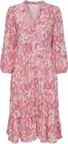 ONLY ONLMILANA 7/8 DRESS WVN NOOS - Dames - Mini jurken - XL - Cloud Dancer - Gebloemd